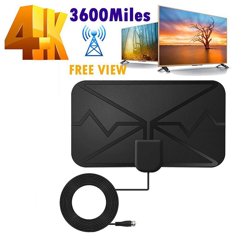 Antena Smart TV 4K Antena Telewizji Cyfrowej 25dB Cyfrowa Dvb-T2 1080P Antena Ze Wzmacniaczem Booster Do Kamperów Łodzi Na Kemping