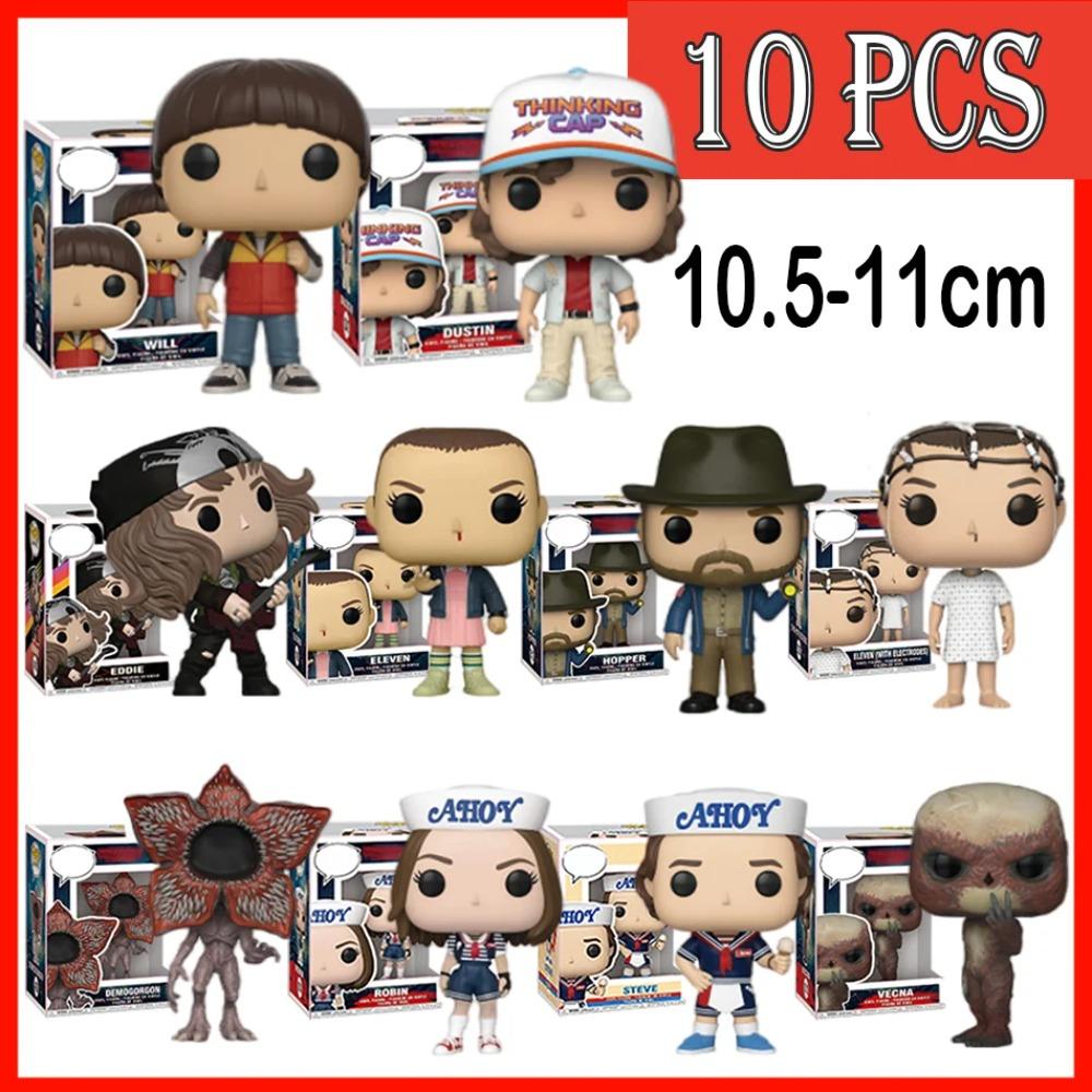 Anime Strangers Things Figur Jane Ives/Will Byers/Mike Wheeler Actionfigur Cosplay Vinylornament Figuren Spielzeug Neujahrsgeschenk