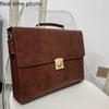 Men's Business Handbag Password Lock Briefcase Rero Portfolio Attache Case Large Capacity Office Computer Bag