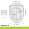 Universal Soft-Close Thickened V-Shaped Toilet Seat