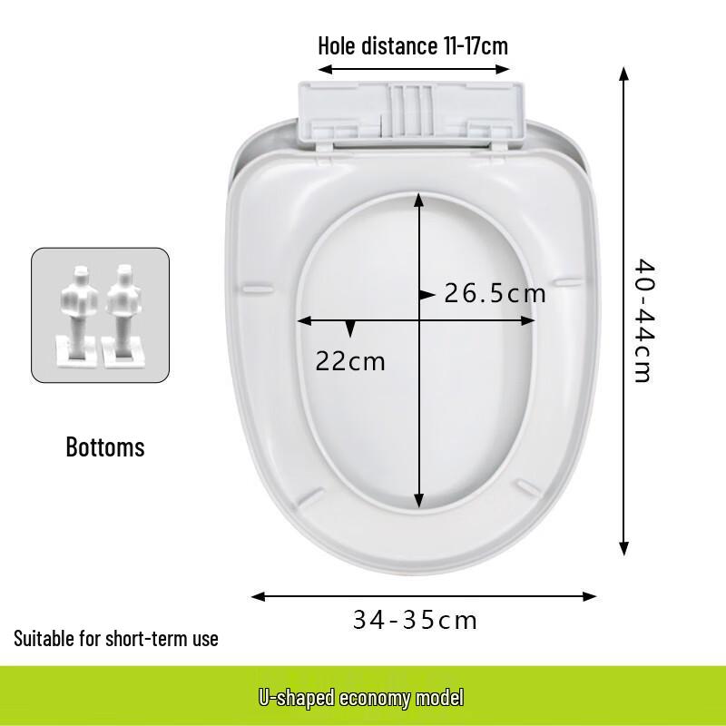 Universal Soft-Close Thickened V-Shaped Toilet Seat