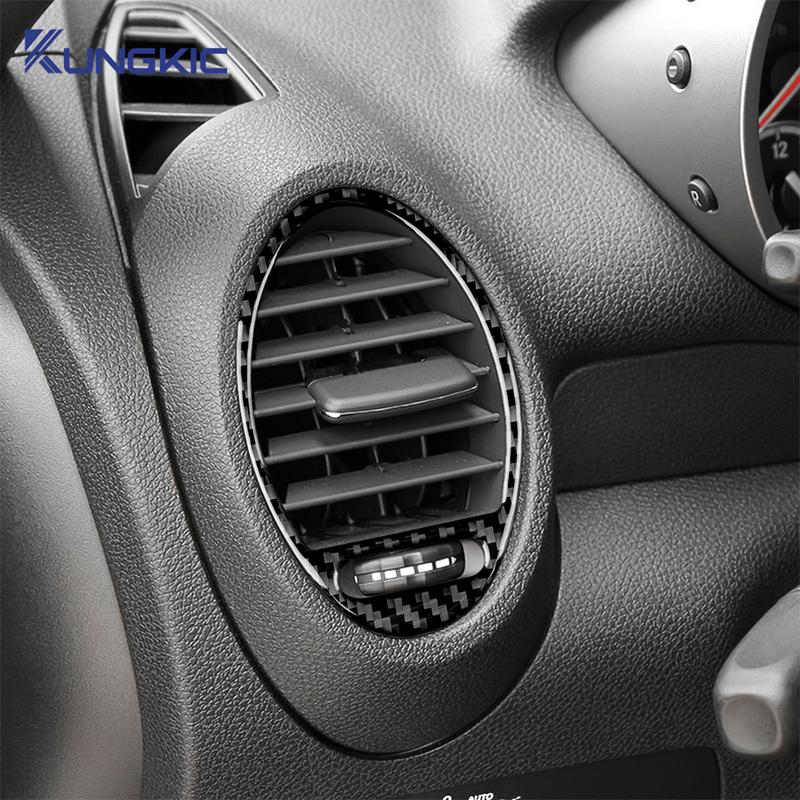 For Mercedes Benz SLK R171 2004 2005 2006 2007 2008 2009 2010 Side Air Vents Accessories Real Soft Carbon Fiber Trim Sticker