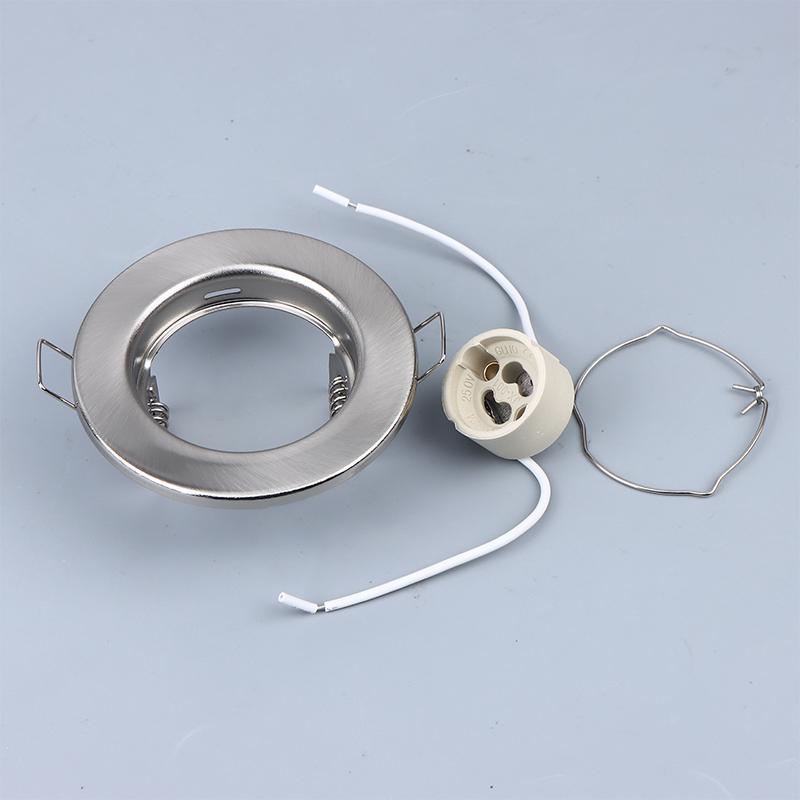 LED Einbaustrahler Rahmen Rund Fassung Einstellbarer Einbaustrahler LED Halter Ausschnitt für MR16 GU10 Lampenfassung Einbau LED Spot Licht