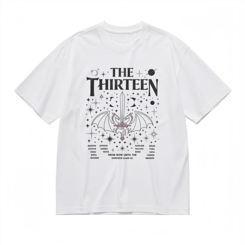 Men's Trend Comfy Classic T-Shirt Celestial Sword Symbol Abstract Art Print Tee