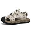 Men's sandals 2025 new summer breathable high-end leather beach shoes wear soft-soled bag head non-slip casual shoes