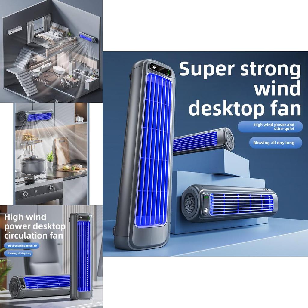 Desktop Fan With Rechargeable Battery For Office And Outdoor Use