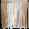 Off-White Milk Silk Stretch Ceiling Drapes for Wedding and Hotel Stage Decoration