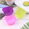 1/6Pcs 7Cm Square Shaped Jelly Pudding Mold Muffin Cake Cup Silicone Molds Kitchen Baking Accessories