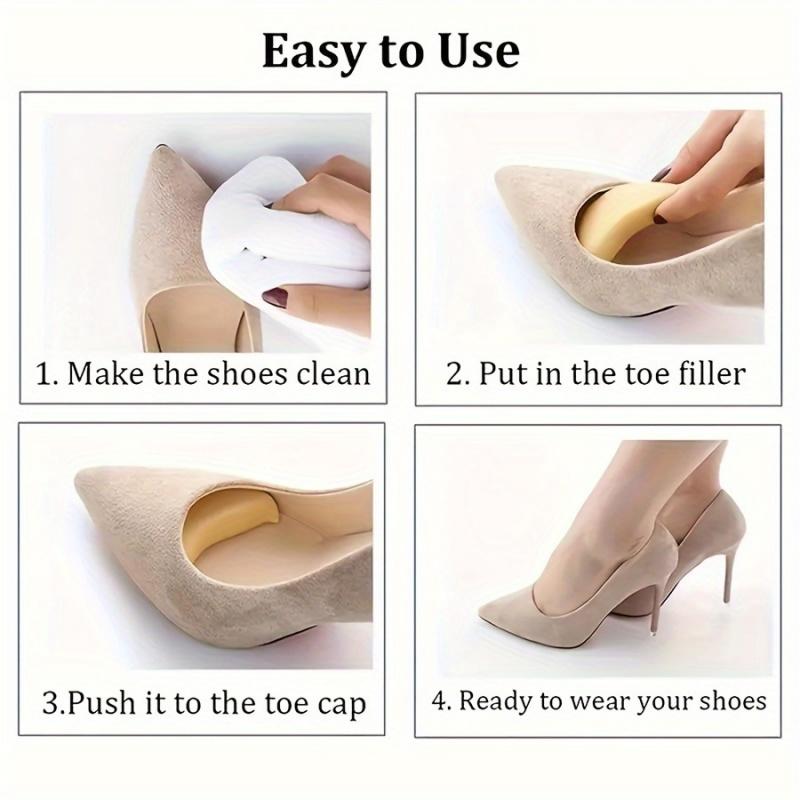 2 Perechi Perniță Non-Reglabile pentru Călcâi și Talpă Umplutură Spațiu Suplimentar în Pantof Previne Bășicile și Durerea pentru Pantofi cu Toc Înalt Femeie Pantofi de Gală