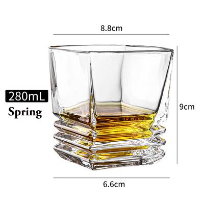 1PCS Whiskey Glass, Old Fashioned Rocks Glasses Tumblers, Glassware for Cocktail Scotch, Bourbon, Gin, Voldka, Brandy
