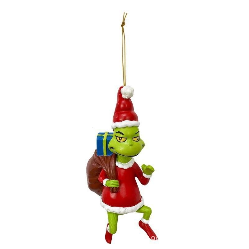 Green 2023 Unique Monster Cartoon Holiday Hanging Decorations For Joyful Christmas Decor