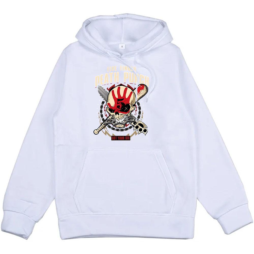 Winter Unisex Streetwear Five Finger Death Punch Hoodies Heavy Mental Style Sweatshirts Casual Men Women
