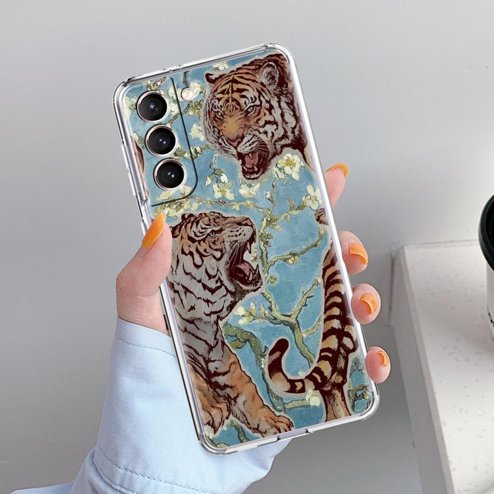 Handyhülle für Samsung Galaxy S26 S25 S24 S23 S22 Ultra S20 S21 FE 5G Plus Weiche Klare Hülle Cooles Tier Tiger Löwe