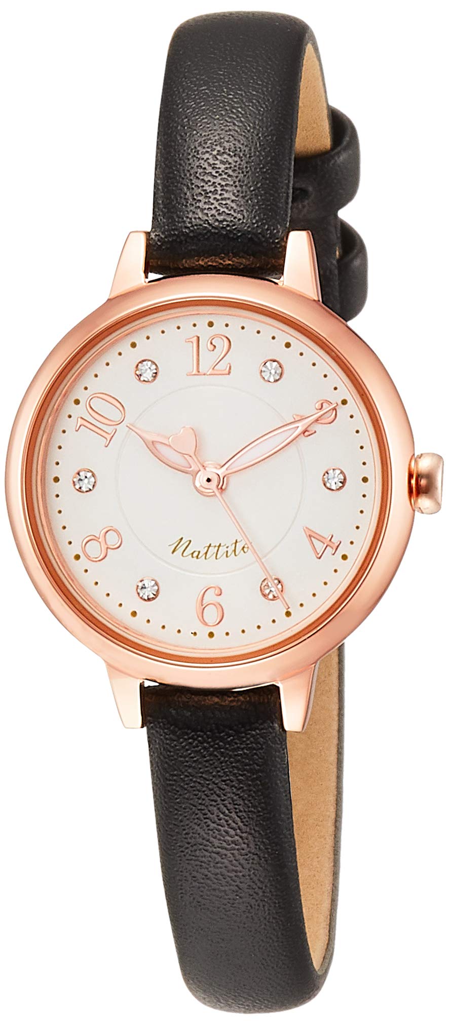 

Nina Analog Casual Leather White Black [Fieldwork] Watch, Strap, Dial, YM024-4, Women s, чёрный