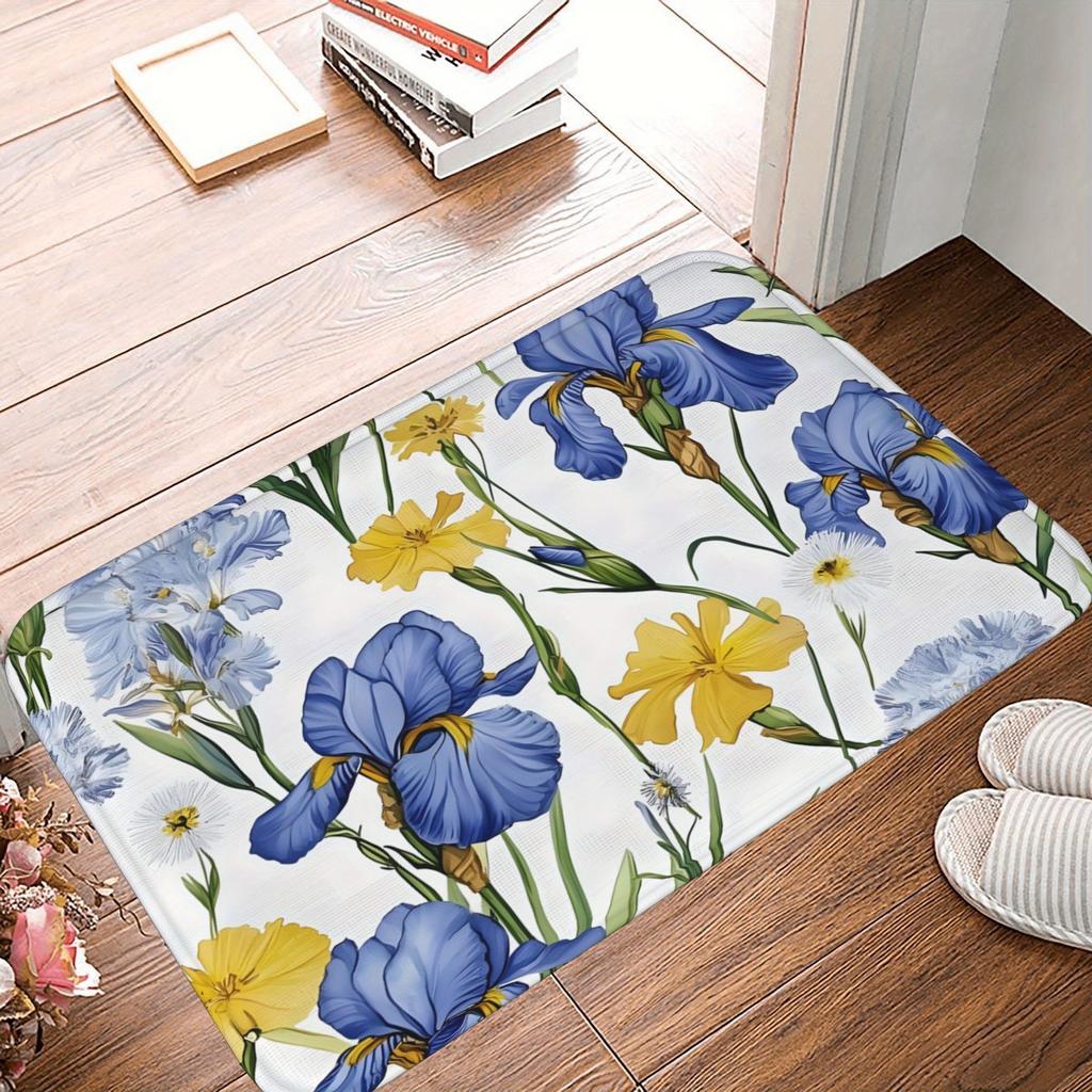 1PC Colorful Pebbles Pattern Kitchen Rug Non-Slip Door Mats Pop Design Bathroom Rug Bath Mat Carpet for Home Sink Laundry Decor
