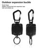 Retractable Keychain Heavy Duty Badge Holder Reel with Belt Clip 23'' Steel Wire Cord Heavy Duty Carabiner Key Holder