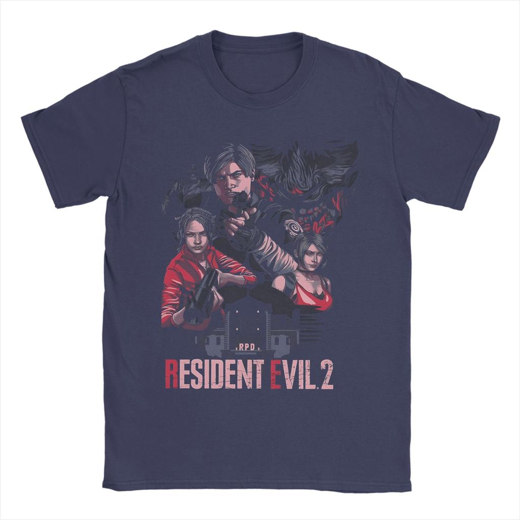 Men T-Shirt Resident Evils  Funny Cotton Tee Shirt Short Sleeve  T Shirt Crewneck Clothing Plus Size