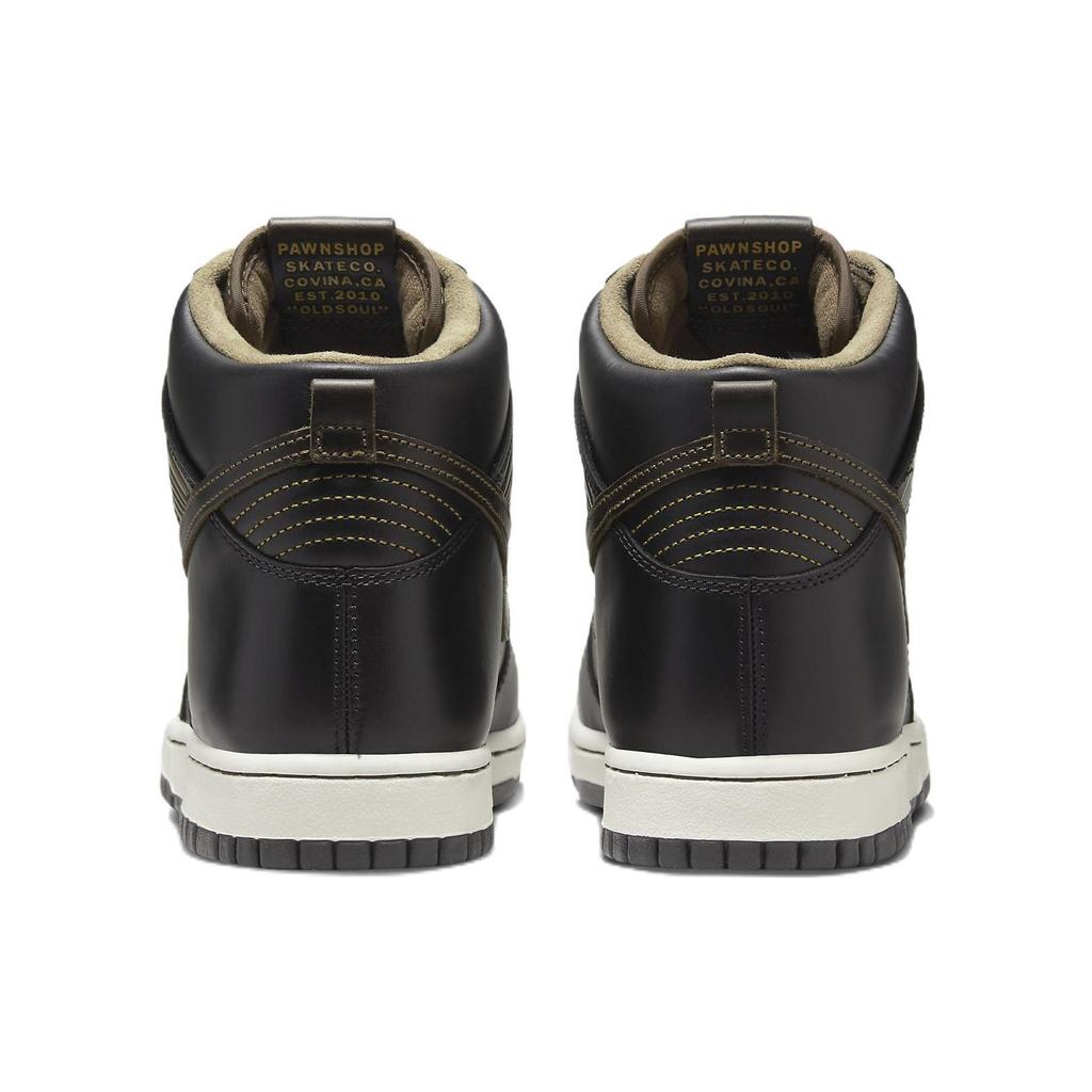 Pawnshop x Nike Dunk High SB Old Soul Unisex Sneakers Brown Black Metallic-Gold FJ0445-001