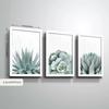 3pcs/set Plant Art Oil Painting Canvas with Wood Frame Draw Wall Decor Home Room Decorations