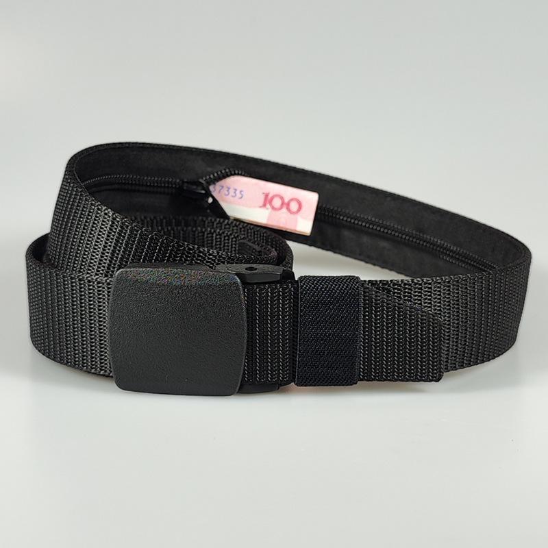 Women's Anti-Theft Tactical Nylon Waist Belt - Outdoor Safety and Money-Hiding Function.
