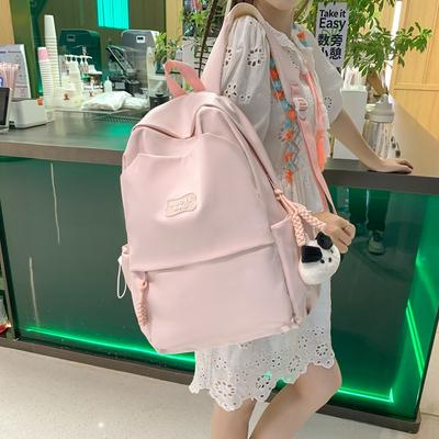 School Students and Middle School Students Large Capacity Simple Backpack New 2025 Backpack Bear College Students Versatile