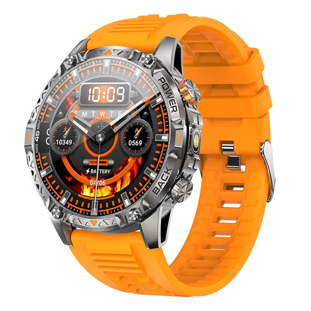 

New Sports Smart Watch Outdoor Fitness Men Blue Tooth Call Compass LED Flashlight Watches Health Smartwatch 1000Mah Waterproof