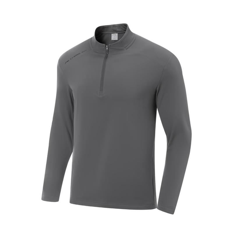 Li-Ning Men's Fleece-Lined Long Sleeve Sports T-Shirt ATLV365