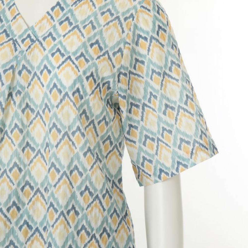 Venus Women Pajama Top Geometric Print Vevs118w