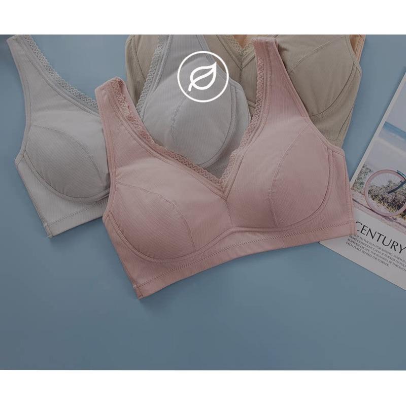 Middle Aged Women S Thin No Wire Comfortable Bra With Side Support