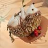 Resin Climbing Hedgehog Ornament Handmade Landscape Animals Decoration  Garden Courtyard Balcony
