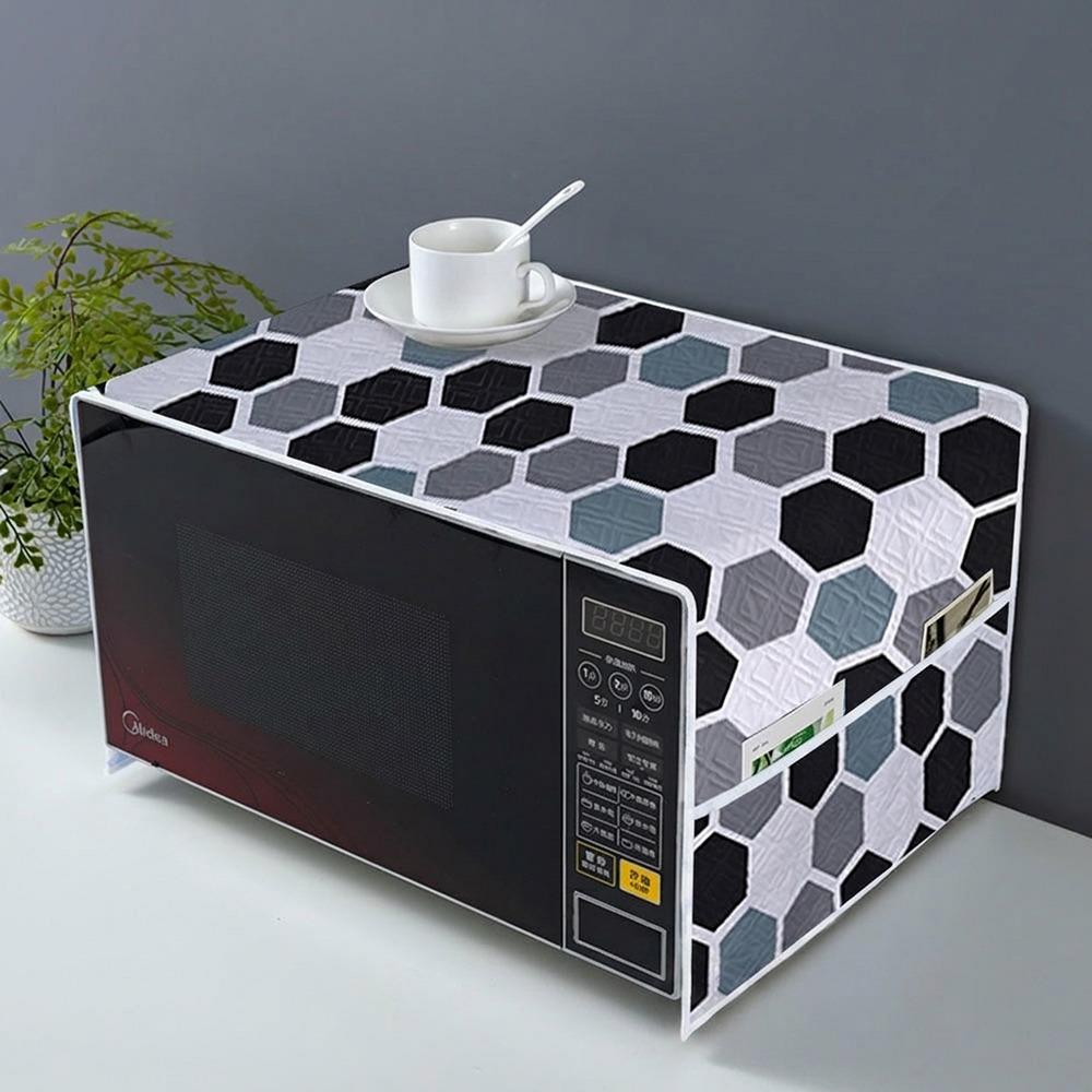 Oilproof Microwave Protective Cloth Dustproof Kitchen Appliance Cover  Kitchen Use