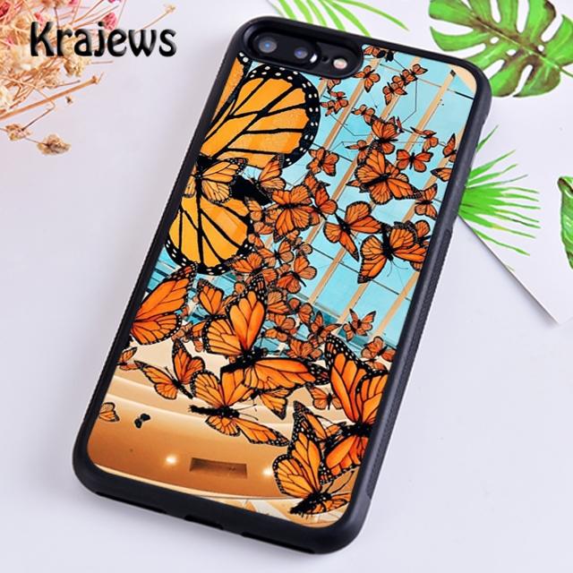 Butterfly Flower Phone Case Cover For iPhone 17 Air 16 15 14 plus 12 13 pro max coque Shell Fundas