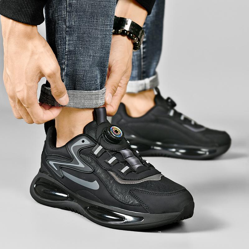 Nové univerzální volnočasové tenisky Pánské kožené běžecké boty pro muže Vzduchové odpružení Jogging Chůze Sportovní obuv Venkovní Pánská obuv