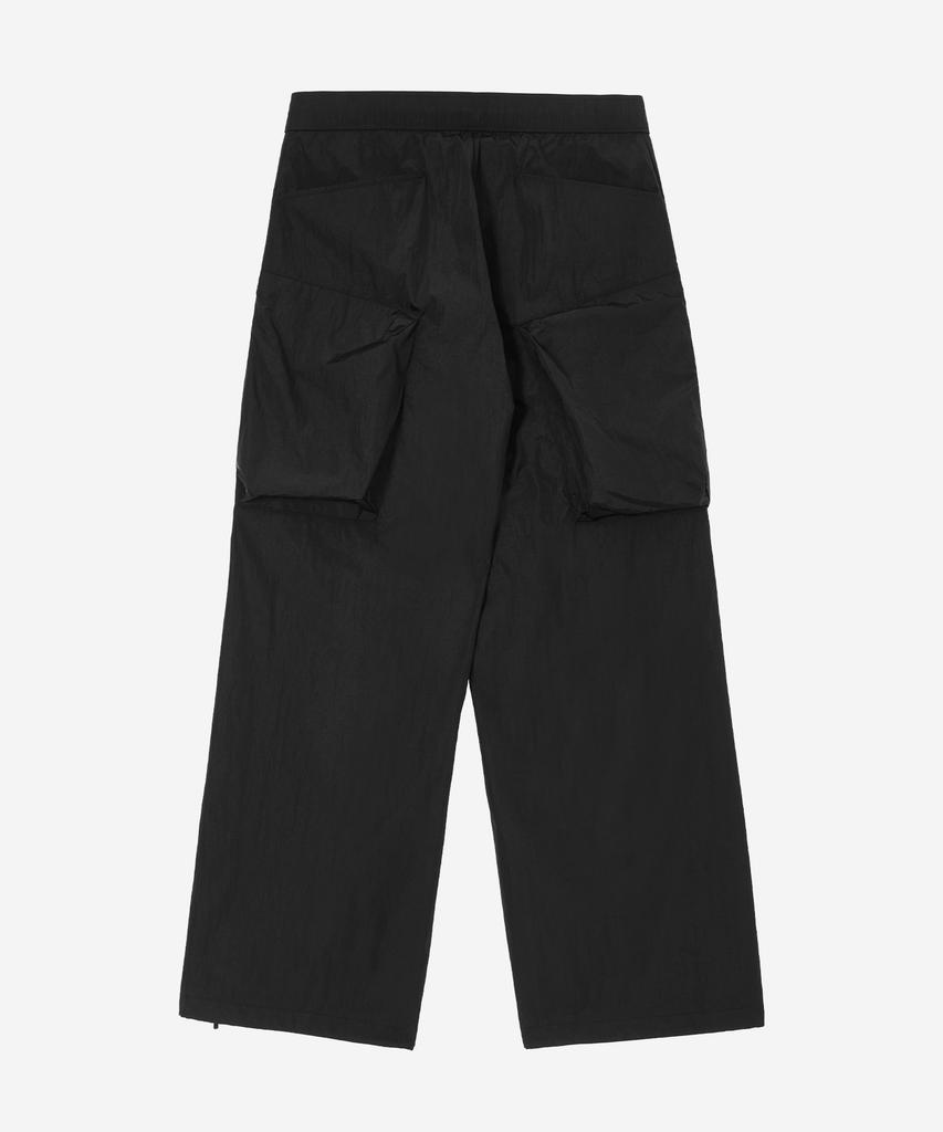Kallapataleu Light Weight Holographic String Cargo Pants - Black
