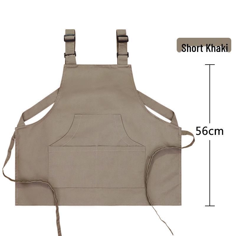 Custom Logo Waterproof Canvas Apron for Kitchen, Coffee, Pet, and Barber Shops