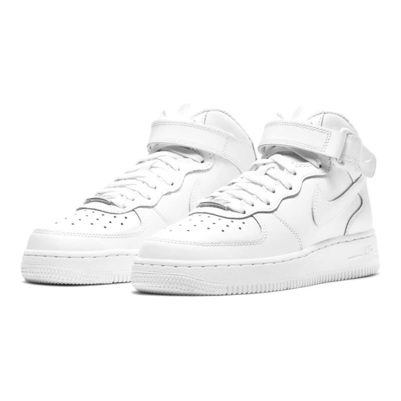 Nike Air Force 1 Mid LE Triple White GS Sneakers DH2933-111