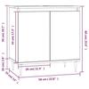 VidaXL Bathroom Cabinet Black 58x33x60 Cm Engineered Wood 831573