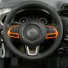 Accessoires de Garniture de Couvercle de Volant de Voiture pour Jeep Renegade 2015+/Compass 2017+