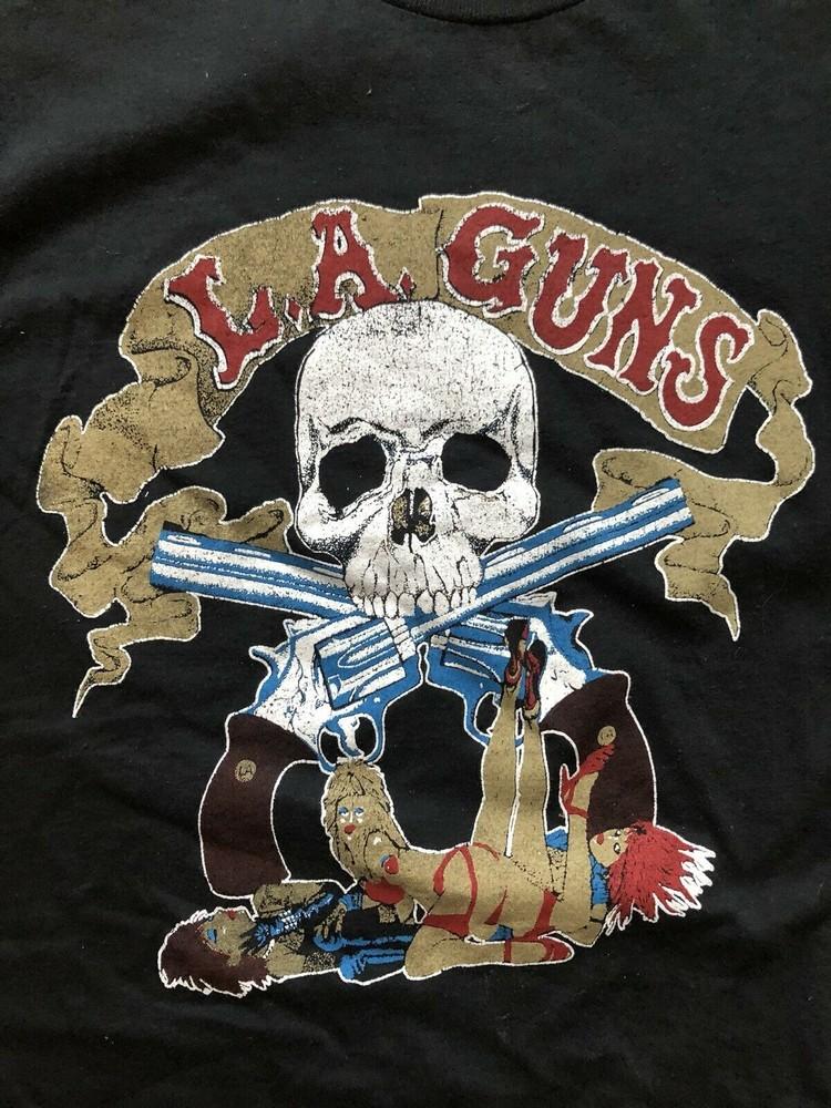 

Vintage LA Guns Concert Tour Black men S-234XL T-shirt E256 Unisex T-Shirt S