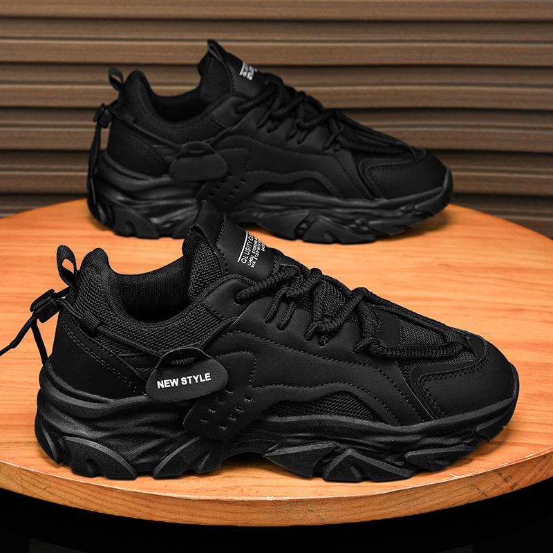 Men's Shoe Breathable Thick Soled Casual Sneakers Outdoor Running Four Seasons New Tennis Men Soft Soles Comfort Male Sneakers