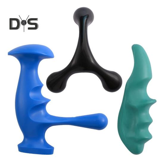 

3 шт. инструмент для массажа триггерных точек и держатель для большого пальца для глубокого массажа тканей всего тела, ручные инструменты для триггерных точек для спины, шеи, рук, бедер, икр 3 Pcs