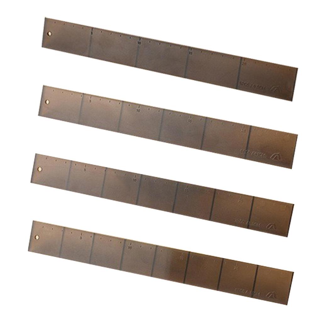 4Pcs Biscuit Cake Rolling Mold Professional Clear Graduated Scale Balance Ruler for Kitchen Wedding Restaurant Pastry Pizza