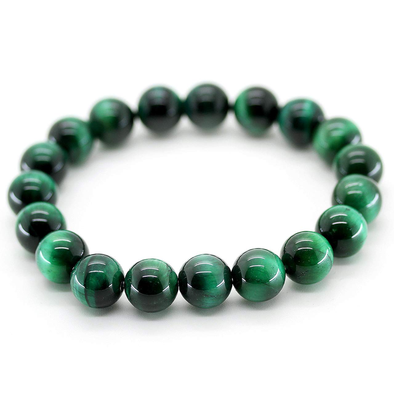 

[Сэки-Кира] Браслет из бусин 8 мм из зеленого тигрового глаза для молитв, Натуральный камень, Камень силы, Удача, Удача в карьере, Удача в богатстве [b312]