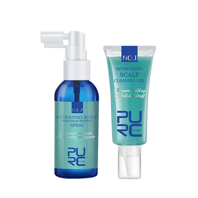 PURC Traitement des cheveux et du cuir chevelu Produits de soins capillaires antipelliculaires, anti-sébum et anti-démangeaisons pour femmes et hommes
