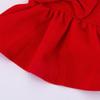 Creative Pleated Pet Corduroy Skirt Sweet New Year Christmas Bow Dog Skirt Elegant Cute Cat Princess Dress Photograph Prop