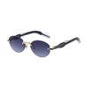 JYL TS Men's Rimless Oval - Unique Outdoor Sun-Protective Sunglasses CY-69360