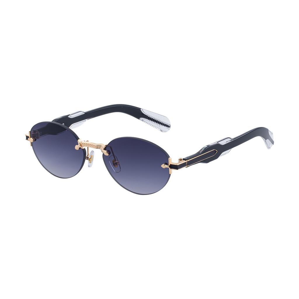 JYL TS Men's Rimless Oval - Unique Outdoor Sun-Protective Sunglasses CY-69360