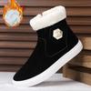 Bottes de Neige d'Hiver Homme Décontractées à Enfiler Bottines Chaudes Fourrées Baskets Confortables Antidérapantes Plates Bottes Chaussures Homme