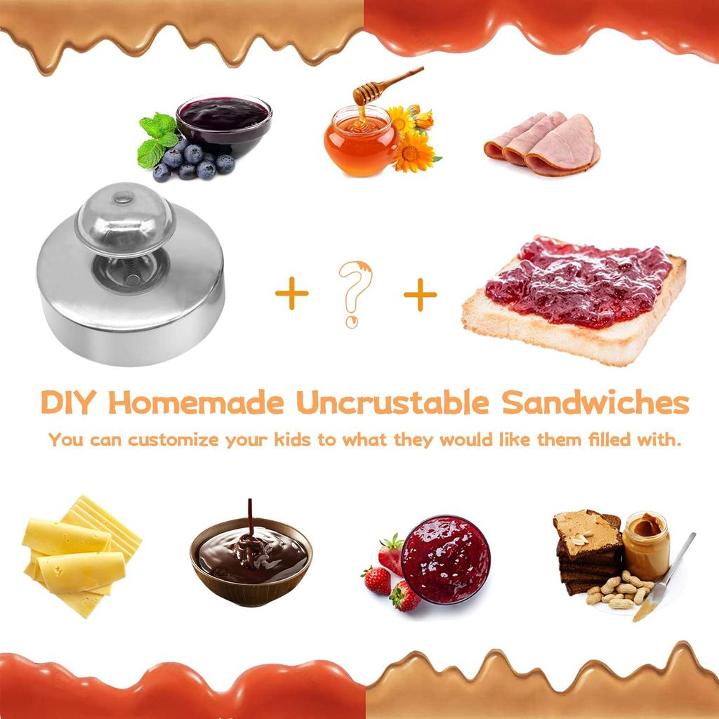 Hamburger Pie Sealer Mold Stainless Steel Round Sandwich Maker Pastry Cookies Mold For Hamburgers Baking Bento Tool Kitchen Tool