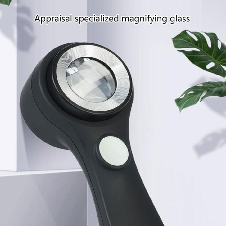 Eye Loupe 60X Magnifying Glass with LED/UV Light Rechargeable Magnifying Lens